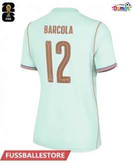 Günstige Frankreich Bradley Barcola #12 Auswärtstrikot Damen WM 2026 Kurzarm